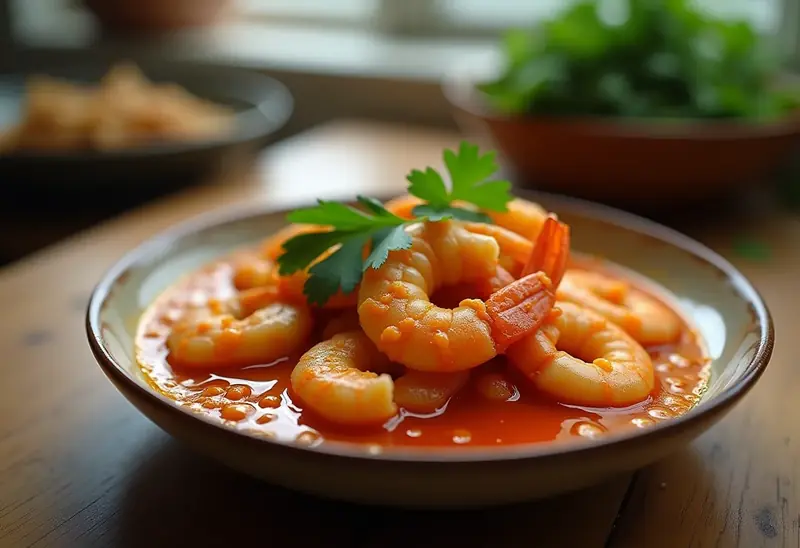 Crevettes au curry et lait de coco façon thaïlandaise : recette savoureuse et facile
