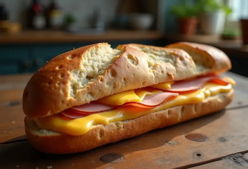 Croq' baguette gourmand : recette facile et rapide