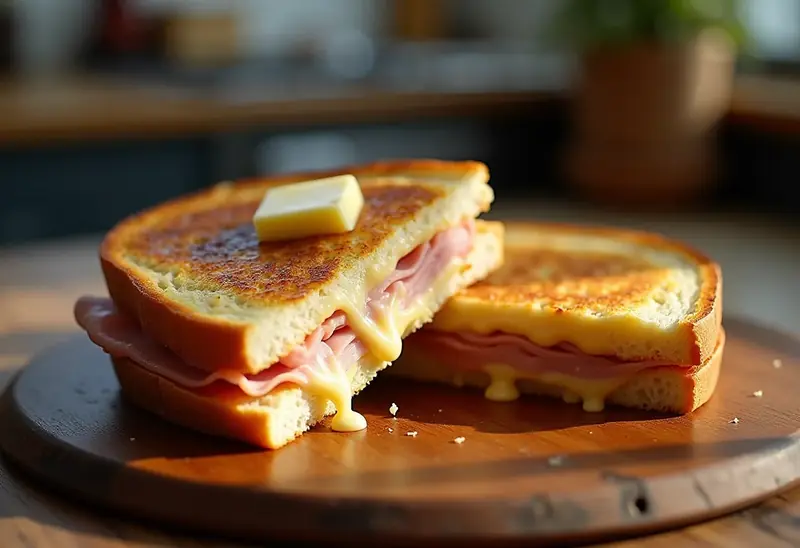 Croque Raclette Gourmand au Fromage Fondant