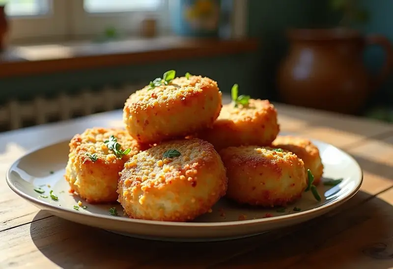 Croquettes de riz croustillantes et savoureuses