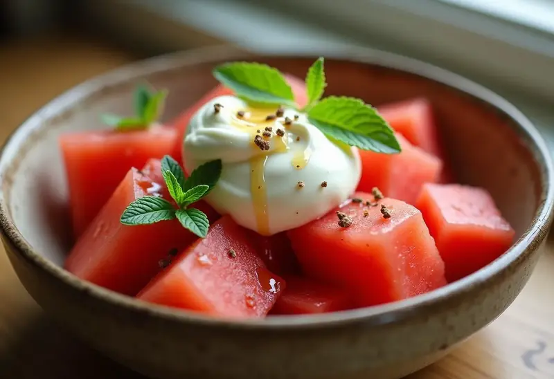 Délice Frais de Pastèque au Carré Frais