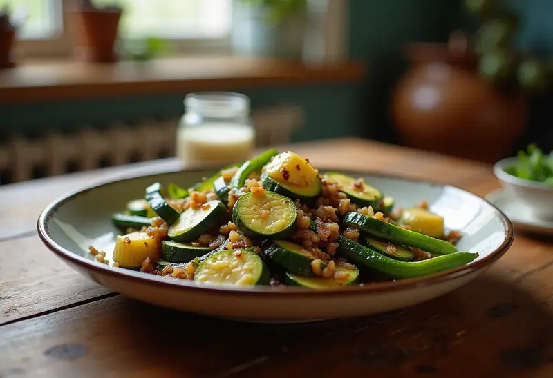 Délicieuses Courgettes Sautées aux Oignons Caramélisés