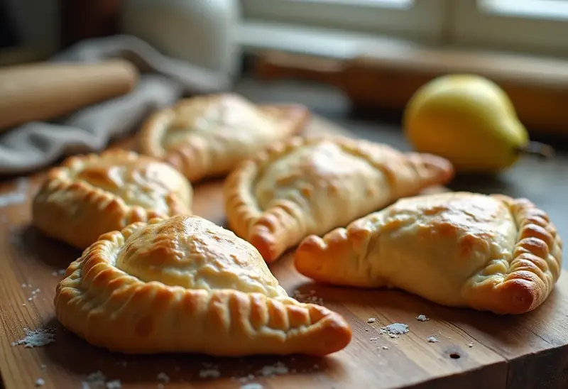 Délicieux Petits Chaussons Fondants à la Poire et au Carré Frais