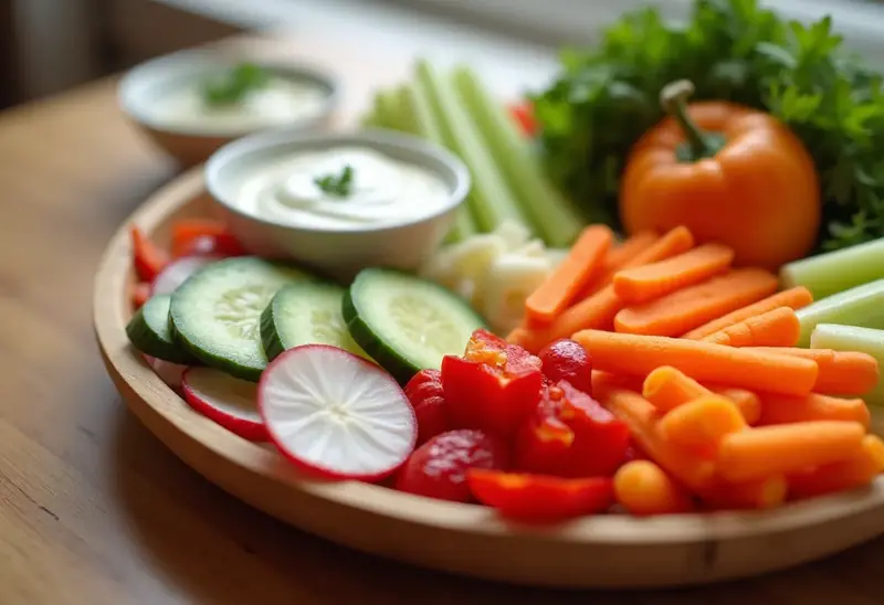 Éventail de Crudités Fraîcheur : Recette Facile et Colorée