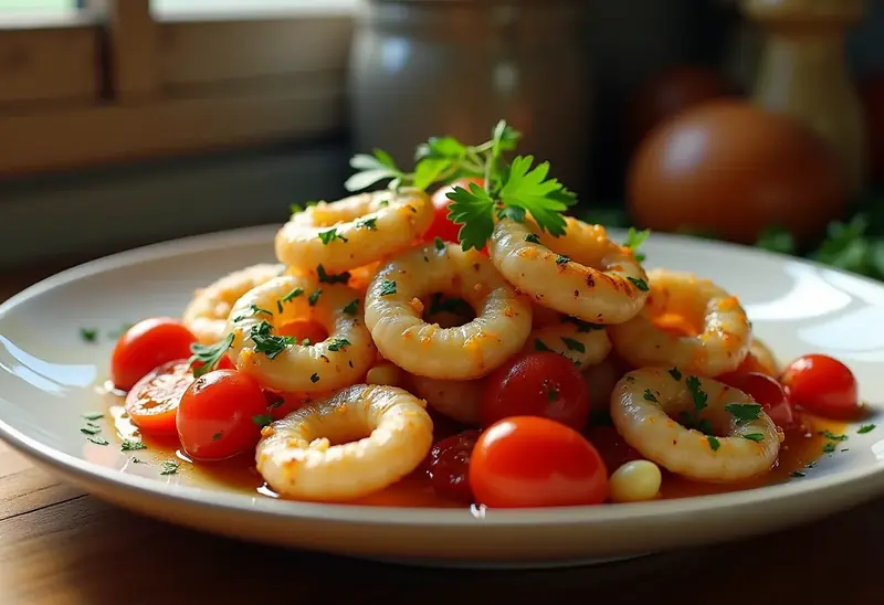 Fricassée de calamars à l'italienne savoureuse et rapide