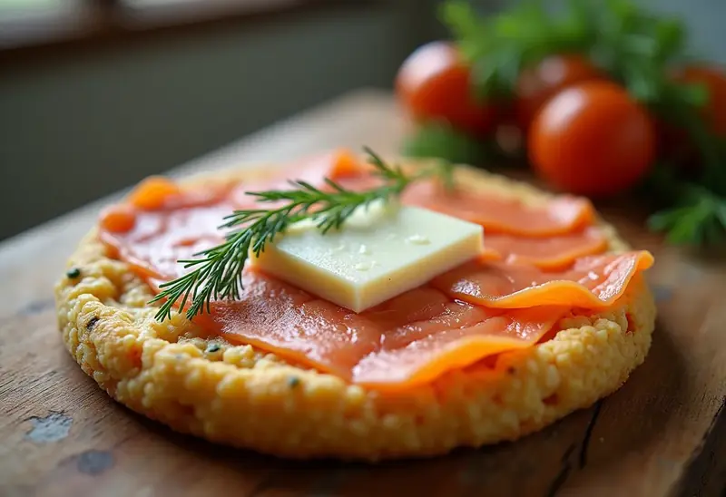Galette de riz au carré frais et saumon fumé : recette gourmande et facile