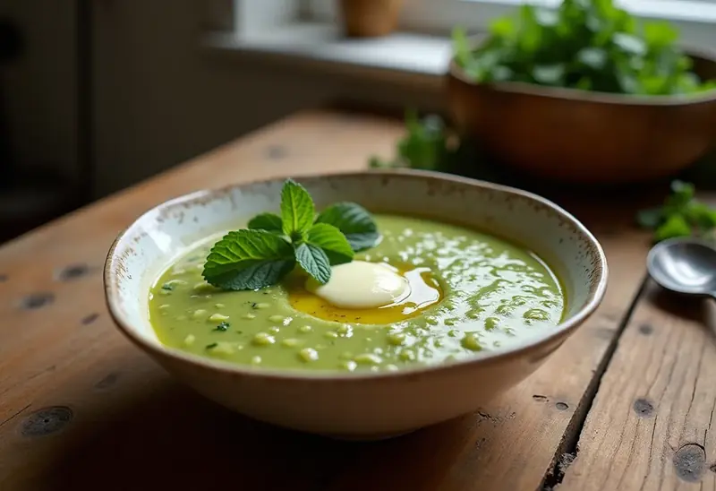Gaspacho frais de courgettes au Carré Frais, recette légère et savoureuse
