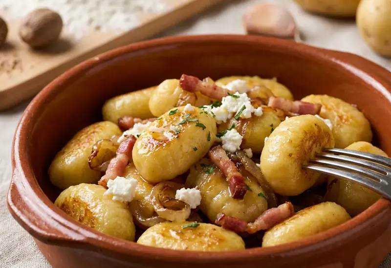 Gnocchis à l'alsacienne fondants et savoureux