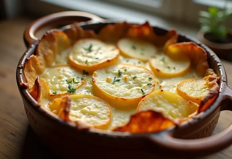 Gratin de pommes de terre crémeux au Carré Frais