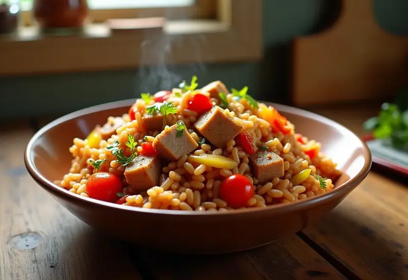 Jambalaya au porc épicé : recette traditionnelle créole savoureuse