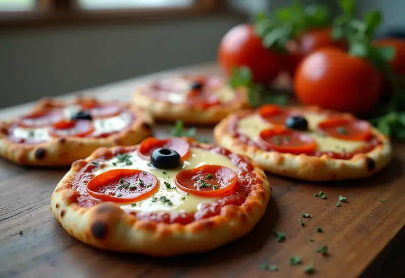 Mini pizzas diaboliques pour Halloween : recette facile et gourmande