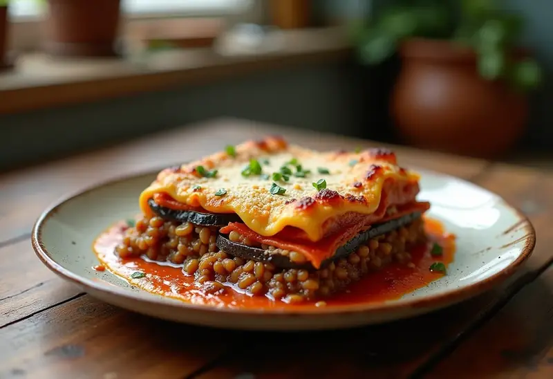Moussaka végétarienne rapide et savoureuse
