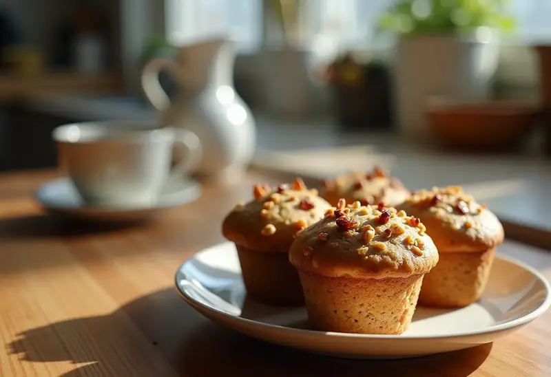 Muffins moelleux au muesli gourmand pour un petit déjeuner sain