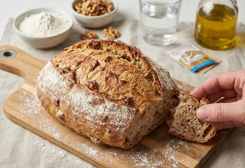 Pain aux noix maison : recette facile et gourmande