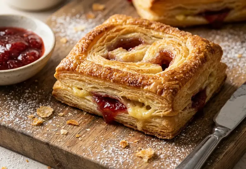 Palmier carré frais croustillant et gourmand