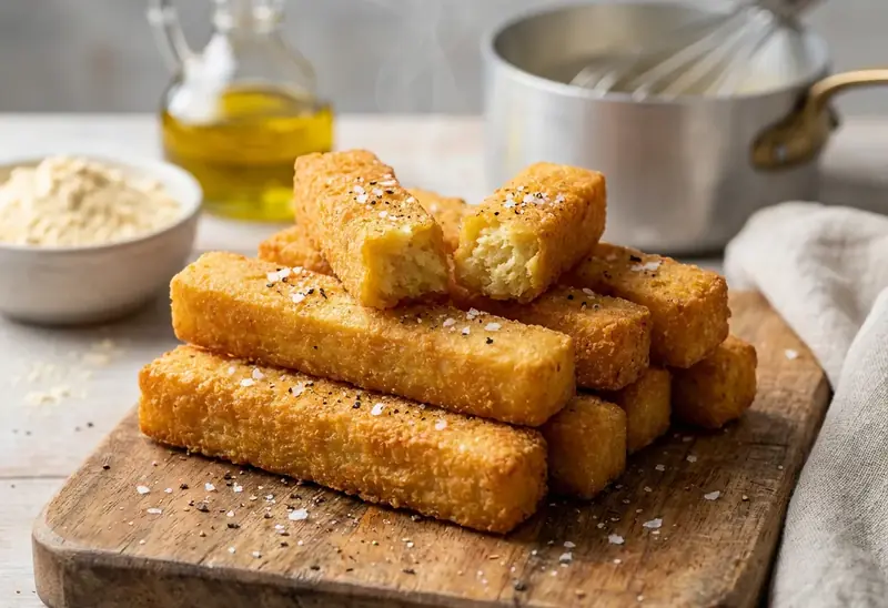 Panisses croustillantes à la farine de pois chiches, recette facile et rapide