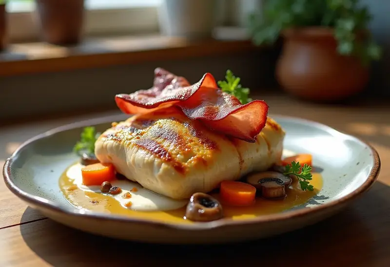 Papillote de poulet au bacon savoureuse et facile