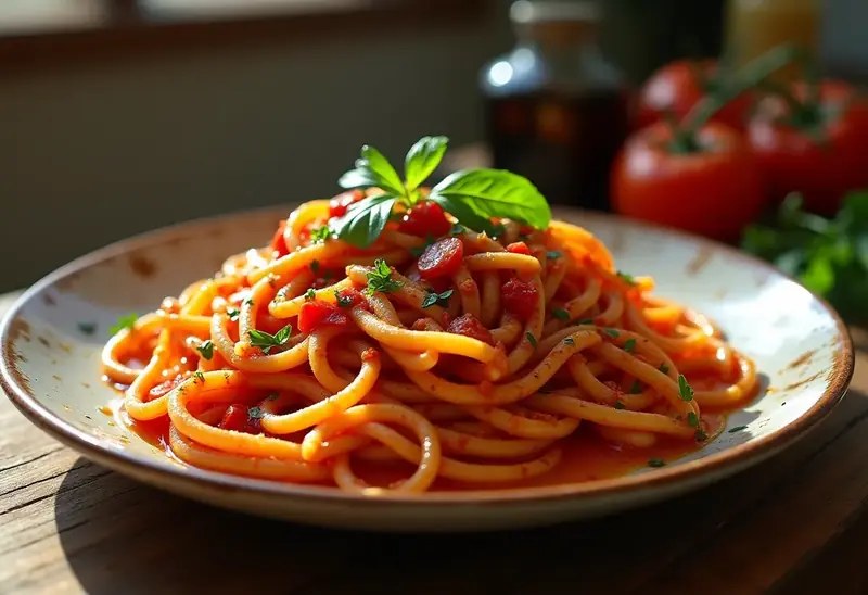 Pâtes all'arrabiata : recette italienne épicée et savoureuse