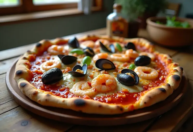 Pizza aux Fruits de Mer Gourmande et Facile