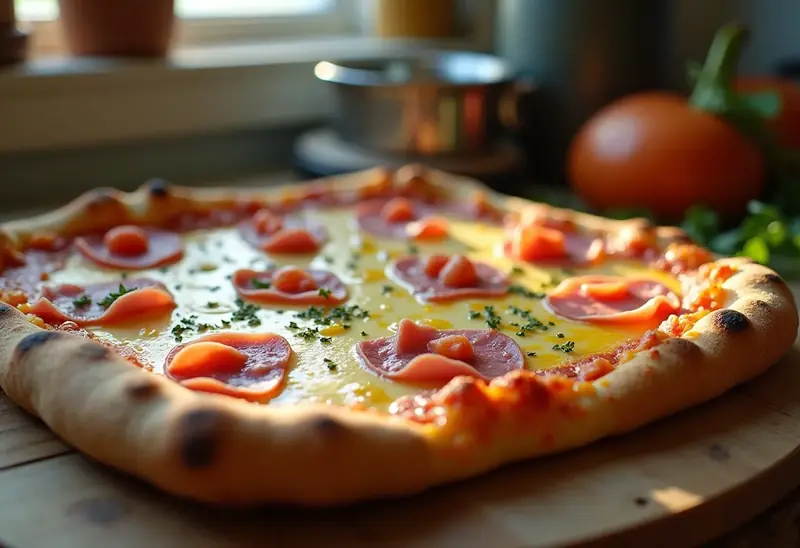 Pizza Carré Frais et Jambon Maison : Recette Facile et Gourmande