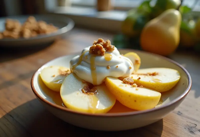 Poire fraîche gourmande au naturel