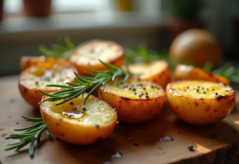 Pommes de Terre Rôties Dorées et Savoureuses pour un Dimanche Parfait