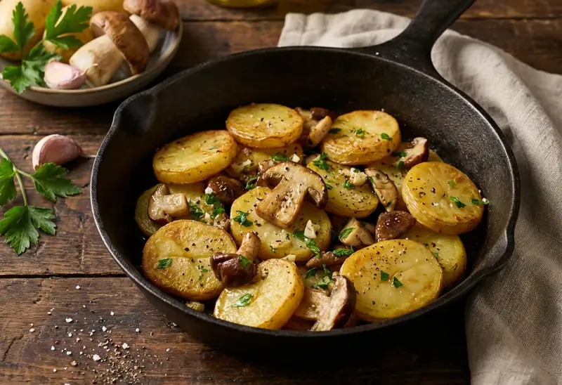 Pommes de Terre Sarladaises aux Cèpes : Recette Authentique et Savoureuse