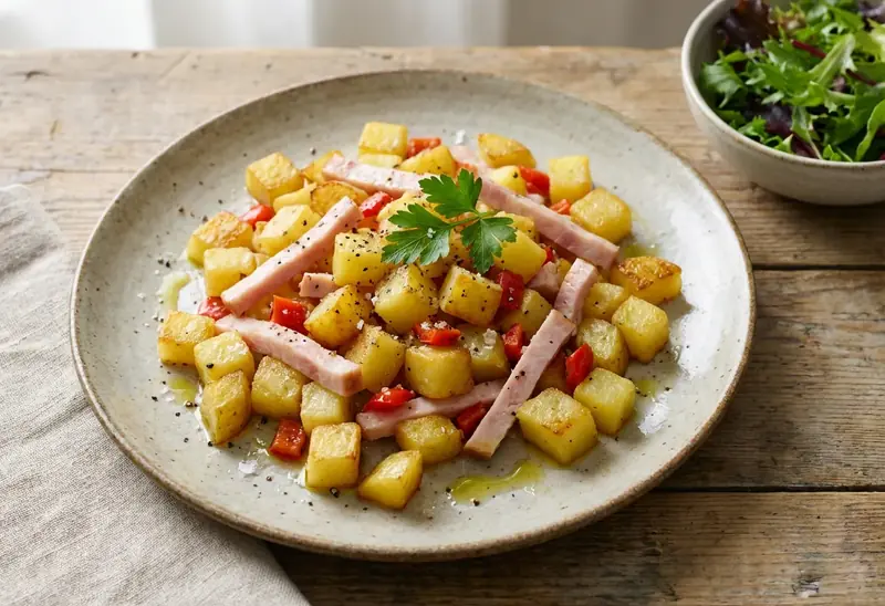 Pommes de Terre Sautées au Jambon et Poivron : Recette Facile et Savoureuse