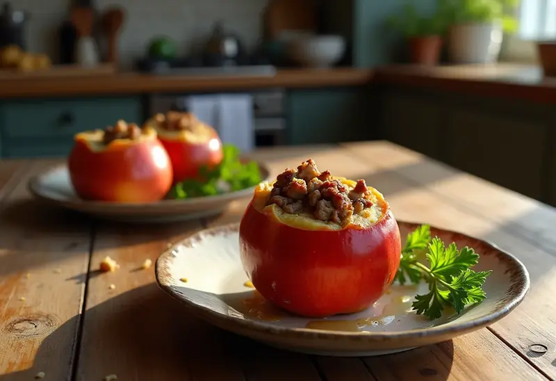 Pommes farcies gourmandes au four
