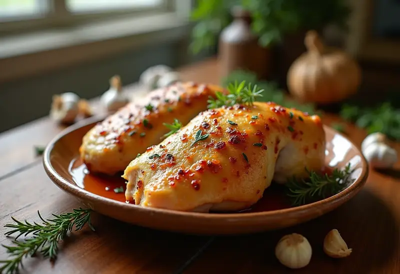 Poulet rôti à l'ail : recette gourmande aux 40 gousses d'ail