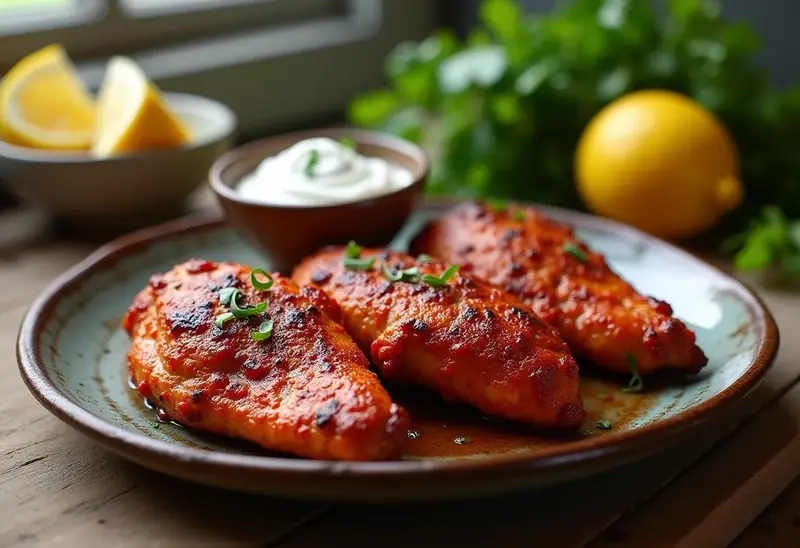 Poulet Tandoori Rouge Épicé et Savoureux
