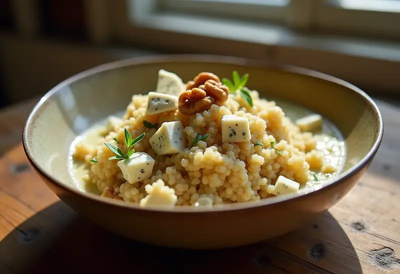 Quinoa Crémeux au Roquefort : Recette Facile et Gourmande