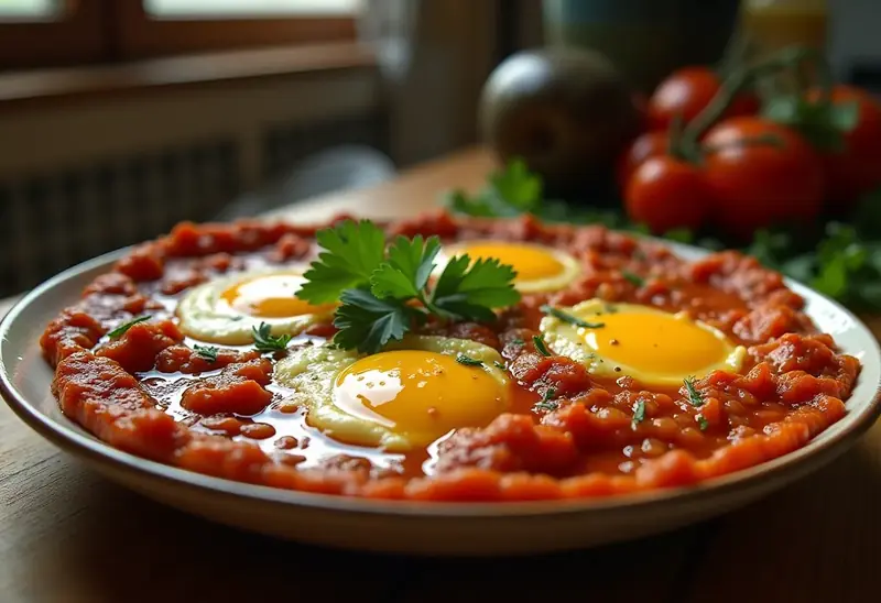 Recette Authentique de La Ojja de Nabeul : Plat Tunisien Épicé aux Œufs et Tomates