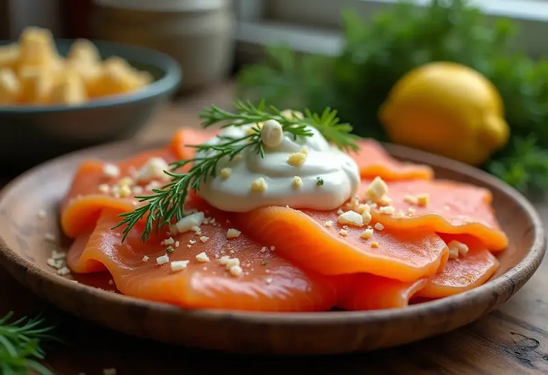 Rillettes gourmandes aux deux saumons et carré frais
