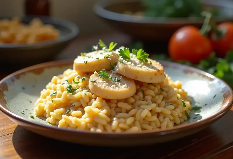 Risotto crémeux aux calamars frais