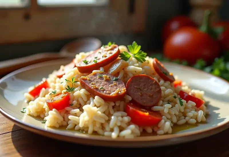 Riz au chorizo savoureux et facile à préparer