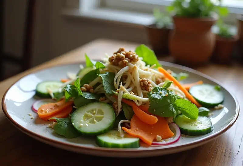 Salade croquante au carré frais : fraîcheur et légèreté en bouche