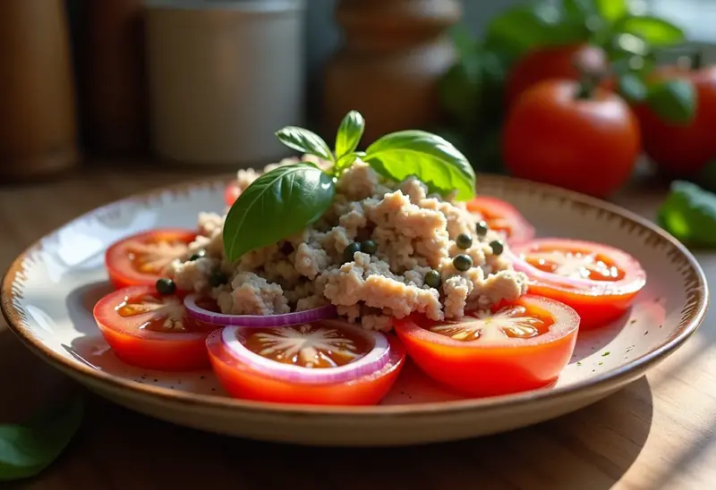 Salade fraîcheur de tomates au thon : recette simple et rapide