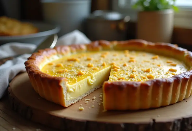 Tarte au Fromage Crémeuse à la Moutarde