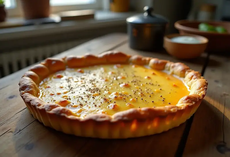 Tarte au fromage suisse traditionnelle et savoureuse