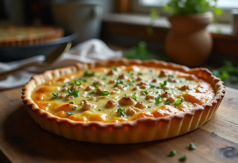 Tarte au thon gourmande et savoureuse