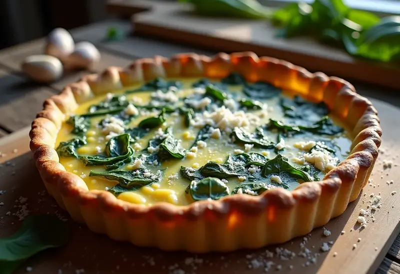Tarte aux blettes traditionnelle savoureuse