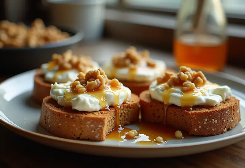 Tartines gourmandes d'Hélène au pain d'épices