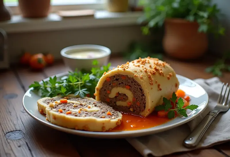 Terrine de veau fondante au cidre et légumes de saison