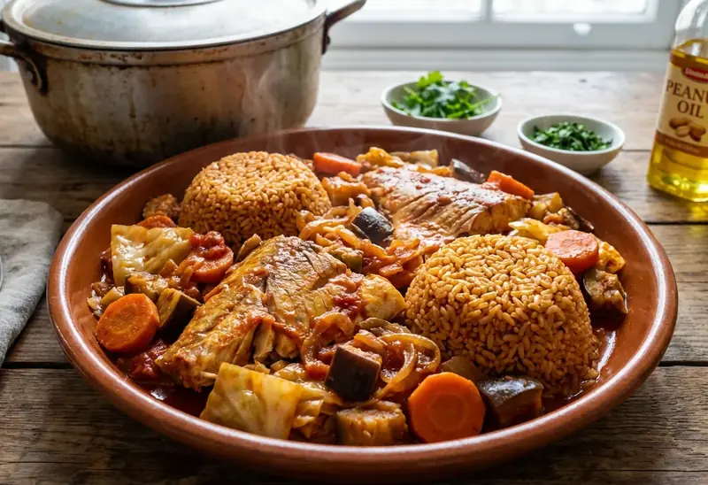 Tieboudieune Sénégalais : Riz au poisson traditionnel savoureux