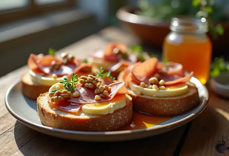 Toasts sucrés-salés gourmands pour un encas parfait