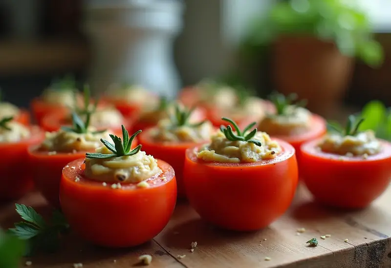 Tomates Farcies au Carré Frais : Recette Facile et Savoureuse