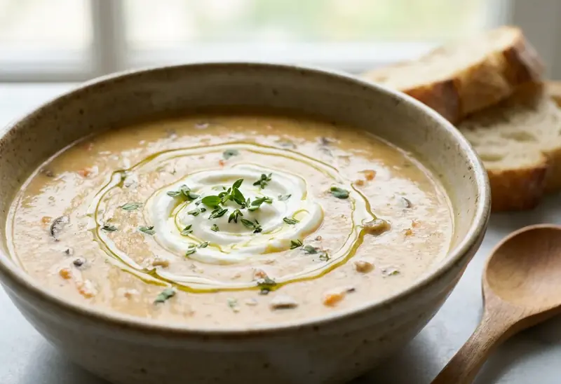 Velouté champêtre aux légumes de saison