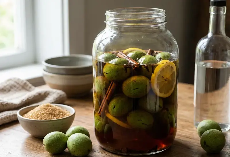 Vin de noix maison : recette traditionnelle facile et savoureuse