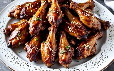 Recette facile d'ailes de poulet marinées au soja, croustillantes et savoureuses
